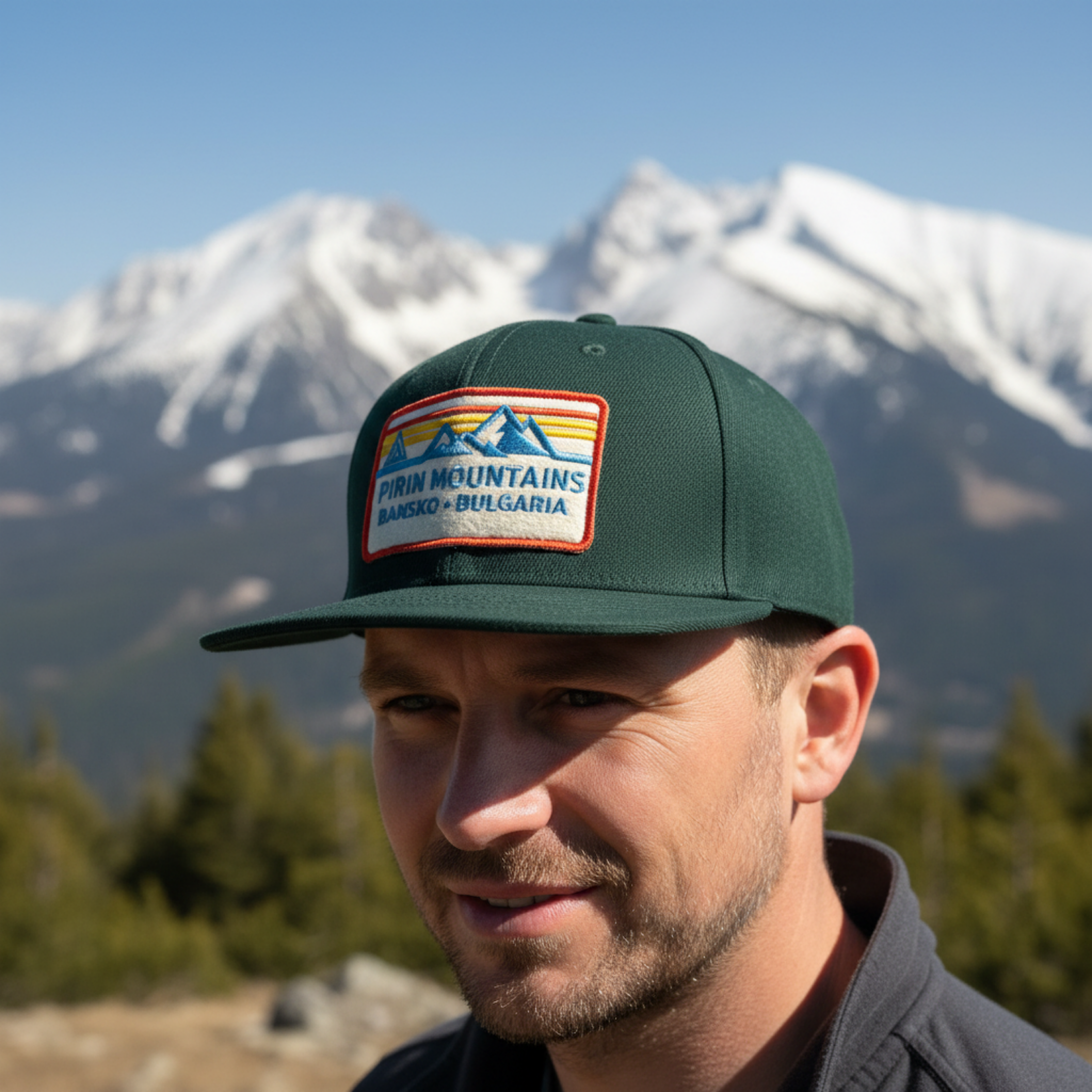 Pirin Mountains Trucker Hat – Bansko, Bulgaria Edition - Green