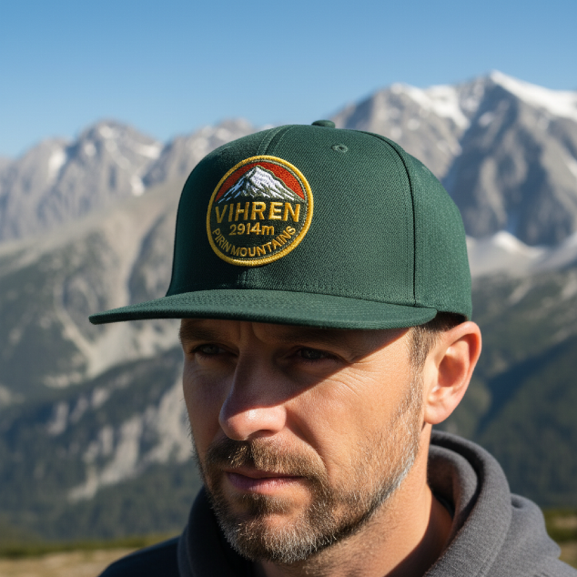 Vihren Snapback Hat – 2914m Edition - Green